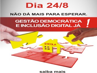 SINTESE fará caminhada pela Gestão Democrática e pela Inclusão Digital