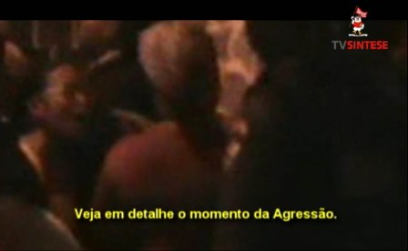 Professores perdem direitos e educadora é agredida em São Cristóvão Momento da Agressão do Policial Israel Sarmento