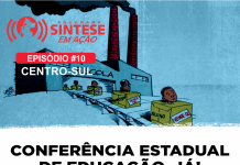 SINTESE EM AÇÃO 10 – REGIÃO CENTRO SUL – Conferência estadual de educação, já!