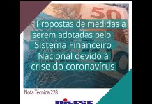 DIEESE: Propostas de medidas a serem adotadas pelo Sistema Financeiro Nacional