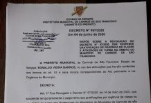 Canindé: Após pressão do magistério, prefeito volta atrás na suspensão da regência de classe
