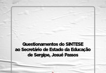 Confira os questionamentos do SINTESE à SEDUC sobre aulas à distância