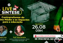 Live do SINTESE: os impactos da contrarreforma do Ensino Médio na Educação