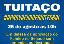 Dia 25/08 tem tuitaço #AprovaFundebIntegral