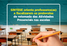 SINTESE orienta professores(as) a fiscalizarem os protocolos de retomada das Atividades Presenciais nas escolas
