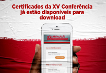 Certificados da XV Conferência já estão disponíveis para download