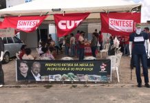 Aquidabã: magistério protesta contra desmonte de direitos
