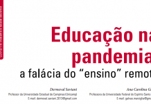 Educação na pandemia: a falácia do “ensino” remoto