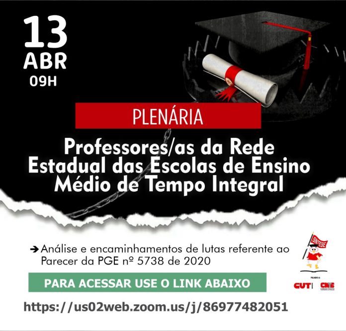 plenaria ensino medio em tempo integral