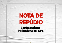 Nota de Repúdio contra racismo institucional na UFS