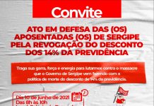 SINTESE realiza ato contra o massacre aos aposentados