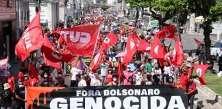 Mais de 6 mil manifestantes ocupam ruas de Aracaju pelo Fora Bolsonaro