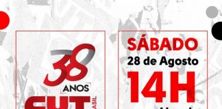 CUT completa 38 anos de luta e conquistas, no sábado, com live às 14h
