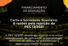 Carta à Sociedade Brasileira: 6 razões pela rejeição da PEC 13/2021