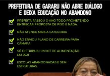Prefeitura de Gararu não abre diálogo e deixa educação no abandono