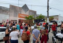 Magistério de Nossa Sra. do Socorro faz ato e cobra rateio dos recursos da Educação