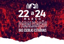 Magistério da rede estadual paralisa dias 22, 23 e 24 de março