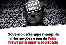 Governo de Sergipe manipula informações e usa fake news para jogar a sociedade contra o magistério