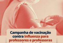 Campanha de vacinação contra Influenza para professores e professoras está perto do fim