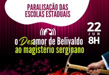 Dia 22 é dia de paralisação nas escolas da rede estadual