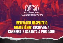 Caravana de luta: professores e professoras da rede estadual farão ato em feiras na região agreste