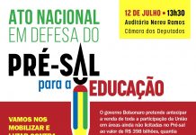 Petroleiros, educadores e outras categorias farão ato em defesa do Pré-Sal
