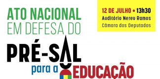 Petroleiros, educadores e outras categorias farão ato em defesa do Pré-Sal