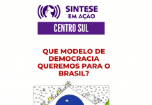 SINTESE EM AÇÃO – CENTRO SUL – QUE MODELO DE DEMOCRACIA QUEREMOS PARA O BRASIL?