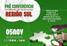 Pré-Conferencia da Região Sul acontece dia 05/11