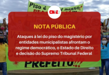 Ataques à lei do piso do magistério por entidades municipalistas afrontam o regime democrático, o Estado de Direito e decisão do Supremo Tribunal Federal