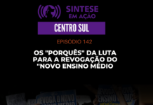 Os “porquês” da luta para a revogação do “Novo Ensino Médio | Sintese em Ação – Centro Sul