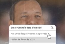 Prefeito de Brejo Grande passa por cima de Leis e não assegura pagamento da atualização do piso e de férias a professoras e professores