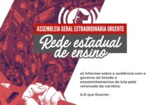 Rede Estadual de Ensino: Assembleia para avaliar proposta do Governo acontece nesta terça, 17
