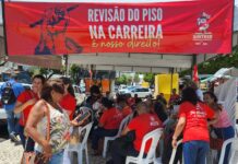 A luta continua para professoras e professores da rede estadual: nova vigília, na Alese, acontece na próxima terça-feira, dia 19