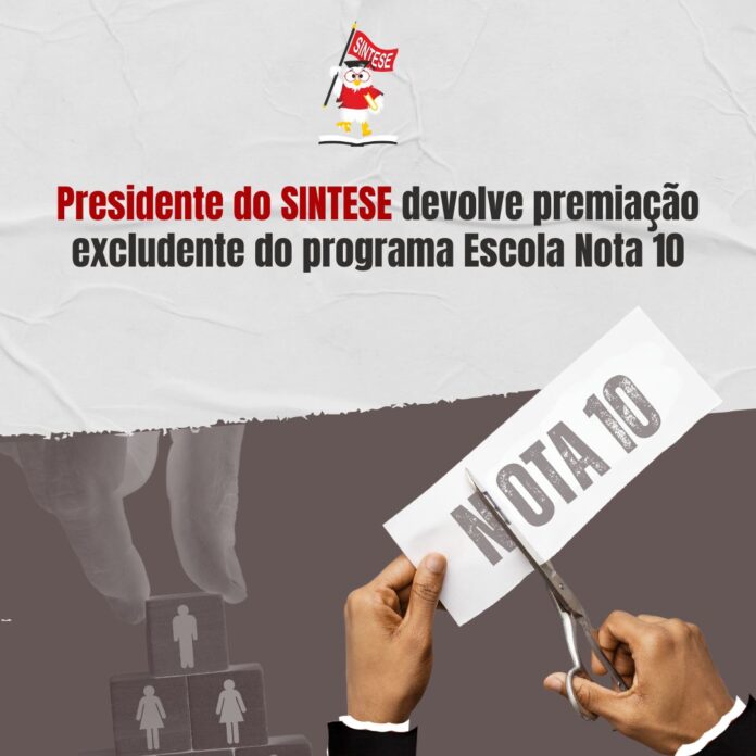 2023 01 03 Presidente do SINTESE devolve premiação