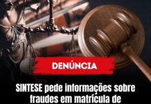 SINTESE pede informações sobre fraudes em matrícula de municípios sergipanos ao Inep