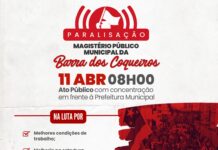 Servidores públicos da Barra dos Coqueiros fazem paralisação nesta quinta, dia 11