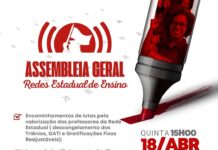 É chegada a hora: assembleia da Rede Estadual de Ensino acontece na próxima quinta, 18
