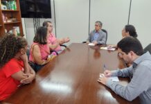 SINTESE visita conselheiros do TCE-SE buscando atualização do piso do magistério