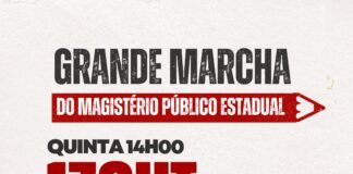 Paralisação será encerrada com grande marcha do magistério