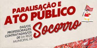 Professoras e professores contratados de Nossa Senhora do Socorro paralisam atividades por não terem direitos assegurados, entre eles férias e 13º salário