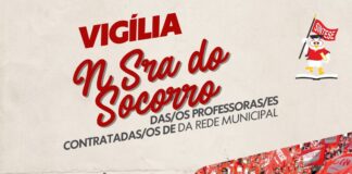 Professoras e professores contratados de Socorro fazem vigília em frente à Câmara de Vereadores