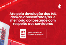 SINTESE realiza ato pela devolução dos 14% e melhorias no Ipesaude