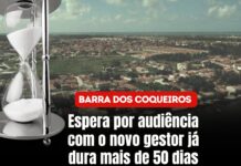 Espera por audiência com o novo prefeito da Barra dos Coqueiros já dura mais de 50 dias