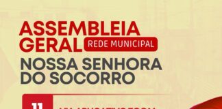 Socorro: assembleia geral acontece dia 11 de junho