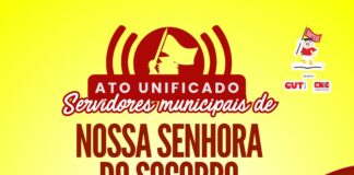 Nossa Senhora do Socorro: Professoras e professores se unem a demais servidores e fazem ato para cobrar reajustes salariais