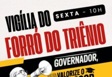 Professores farão Forró do Triênio na Sefaz no dia 20 com novo horário: 10h