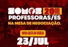 ATENÇÃO: Vigília da Rede Estadual tem mudança de data