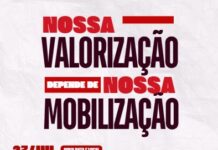 Assembleia Rede Estadual tem nova data: quinta-feira, dia 24