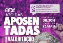 Ato das aposentadas por valorização e direitos